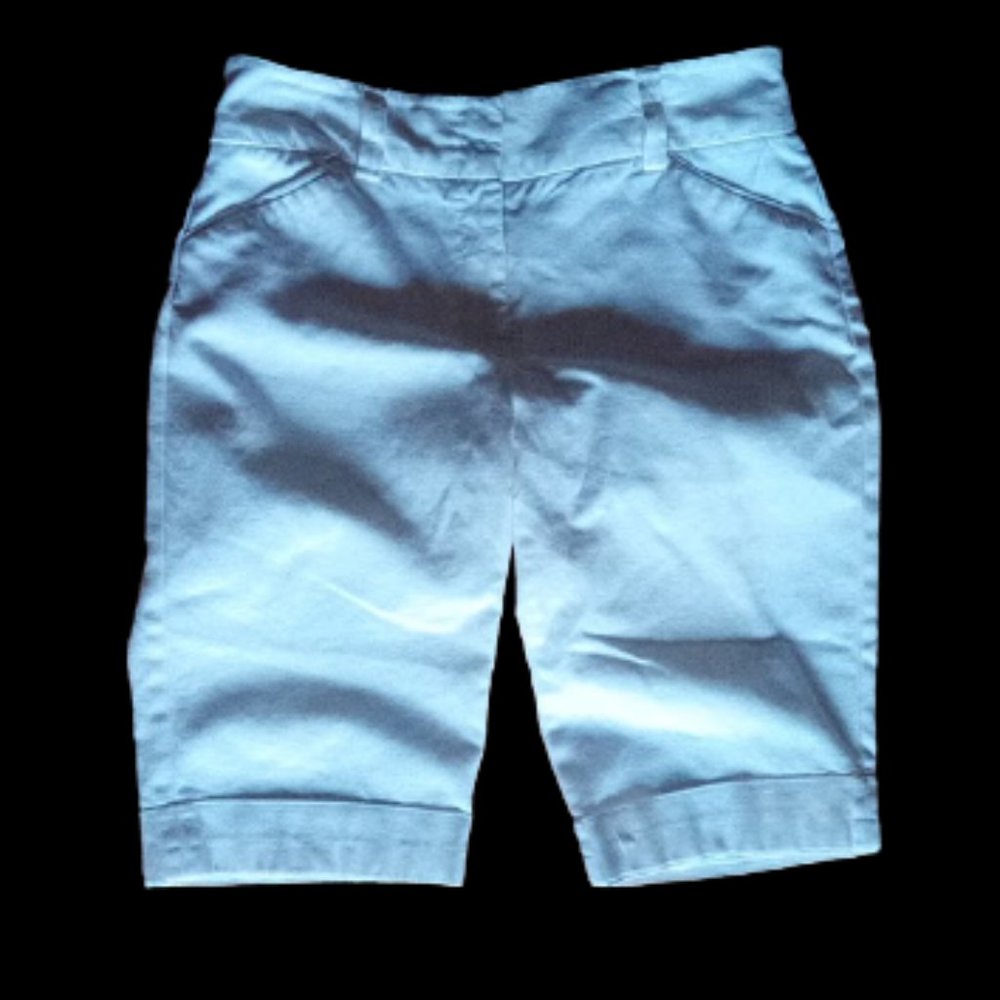 ---  DALIA White Cotton Dress Shorts Cotton Shorts Size 8